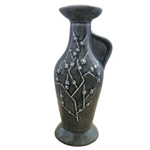 James Jim Beam Vintage Green Ceramic Decanter With Cork Inside Bottle